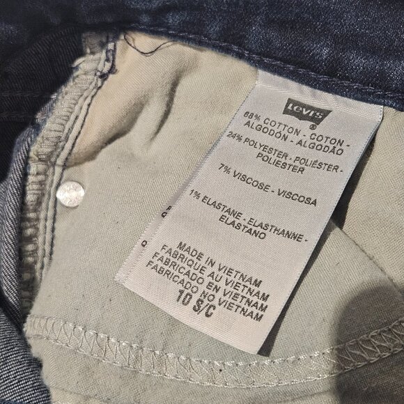 Levi's Jeans 512 Women's Sz 10 S/C Blue Denim Slimming Bootcut Accent Pocket EUC - Picture 11 of 16